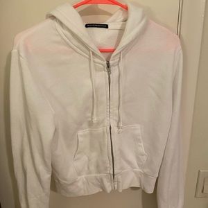 Brandy Melville cropped zip up hoodie
